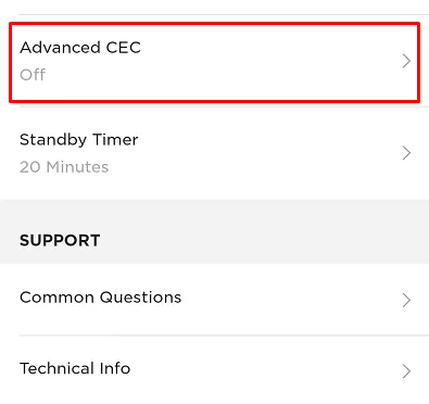 Enable Advanced CEC