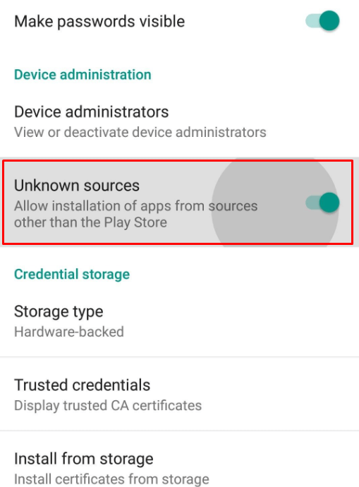 Enable Unknown Sources on mobile to Access Hulu on Android Auto