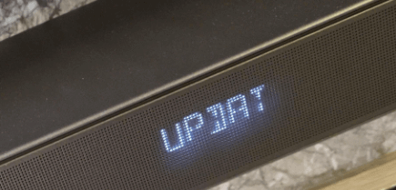 You will see update message on JBL Soundbar