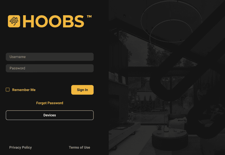 Login to HOOBS