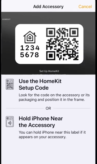 Scan the Code on iPhone to Add Vizio TV to HomeKit