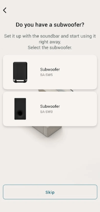 Select the Soundbar Model