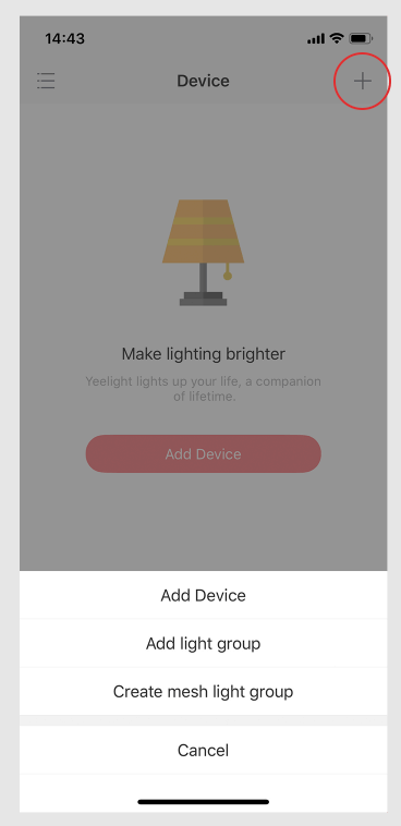 Add Device to Add Yeelight to HomeKit