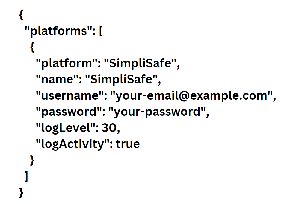 Configure the Plugin to Add SimpliSafe with HomeKit