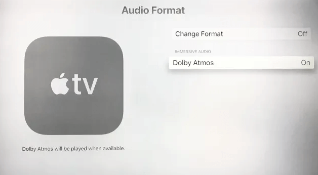 Enable Dolby Atmos