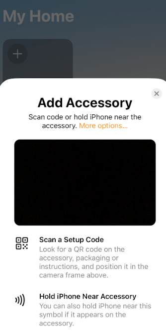 Scan the QR Code to Add Eufy Camera to HomeKit