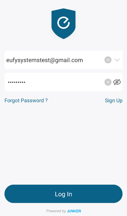 Sign In to Eufy Security App