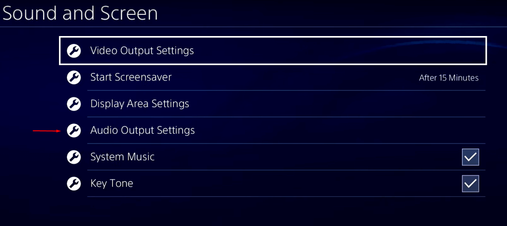 Change Audio Output Settings to Connect PS4 to Soundbar