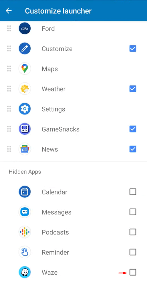 Click the box to Add Waze to Android Auto