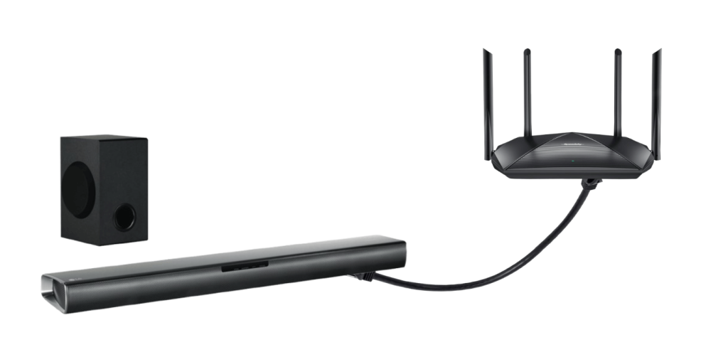 Connect LG Soundbar to WiFi via Ethernet Cable