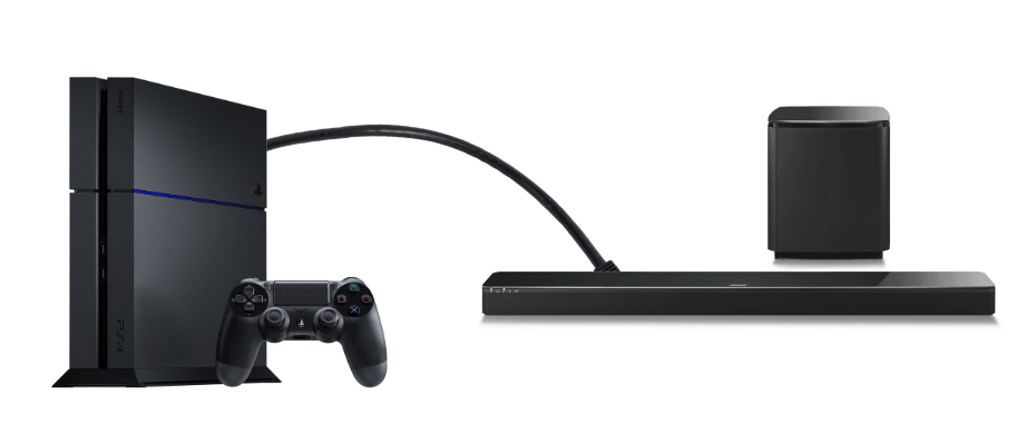 Connect Soundbar to PS4 via Cable