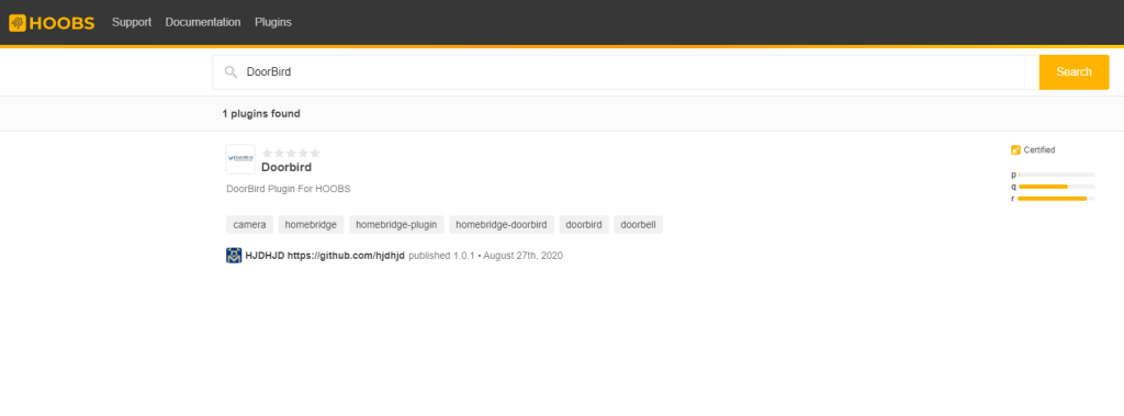 Get DoorBird Plugin