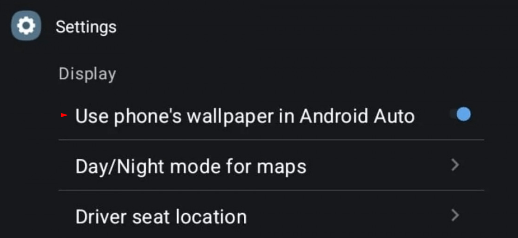 Select Use Phone's Wallpaper in Android Auto